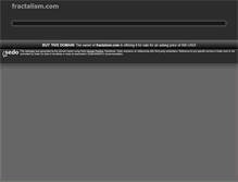 Tablet Screenshot of fractalism.com